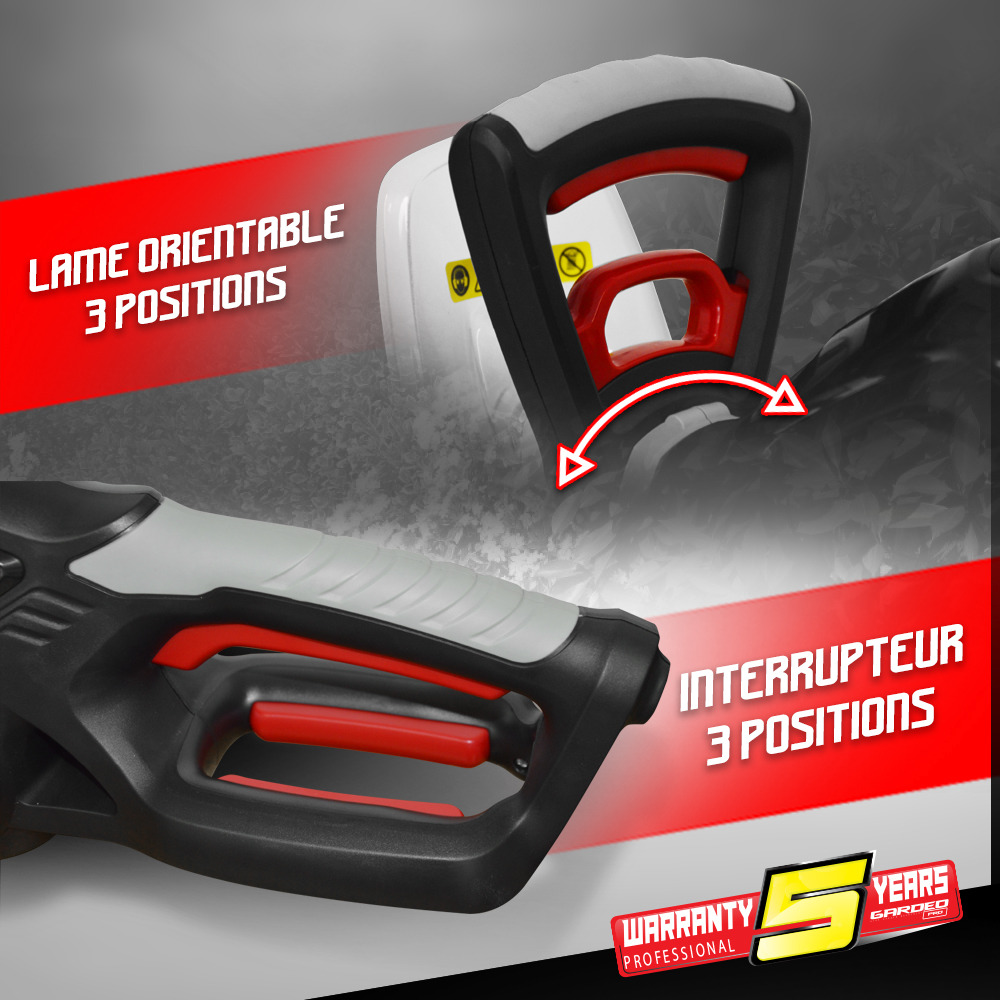 Taille-haies électrique 600w coupe 55cm gardeo pro