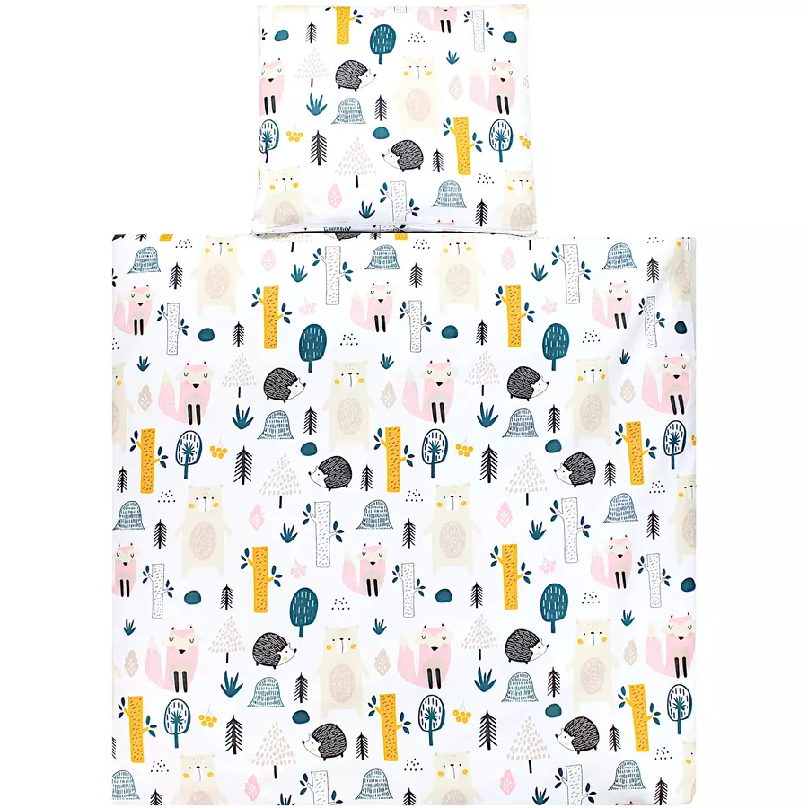 TupTam Unisex Baby Bettwäsche Wiegenset 4-teilig braun