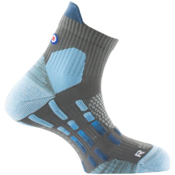 Chaussette running THYO PODY AIR NORDIC WALKING GRIS/BLEU