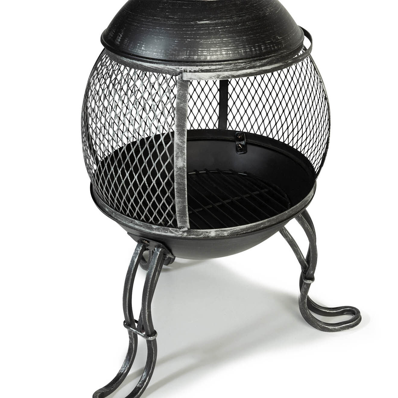 Pratik Garden Brasero Mexicain noir/argent - D.39x89 cm