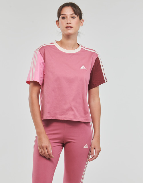 Adidas Sportswear - 3S CR TOP - Bordeaux / Rose