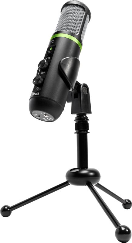 EleMent - EM-USB - Condensatormicrofoon - Zwart - USB-Audio-Interface