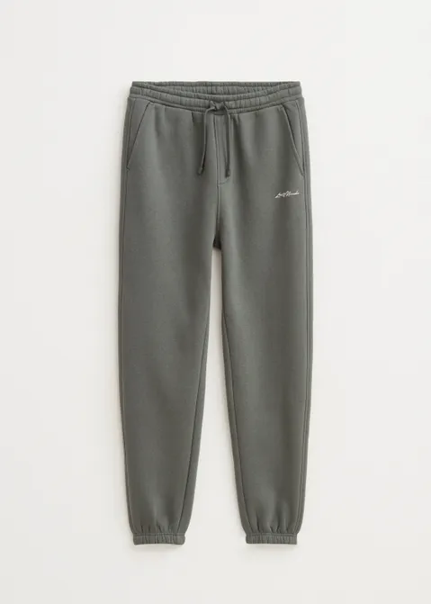 Brushed sweatpants groen (GRN.O)