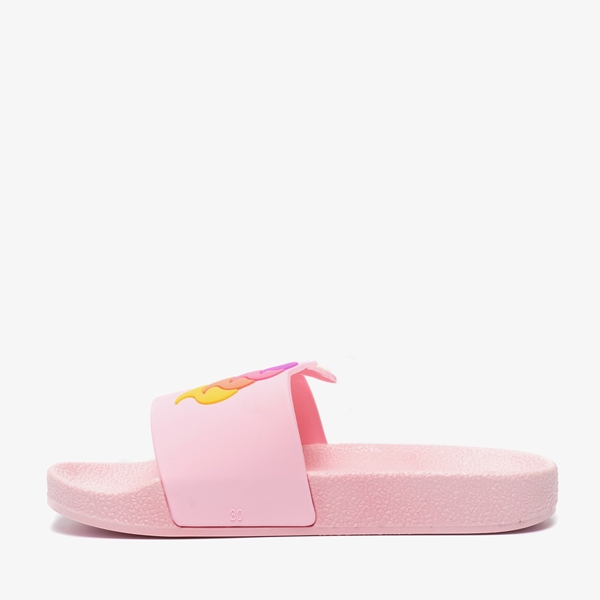 Meisjes badslippers roze met unicorn