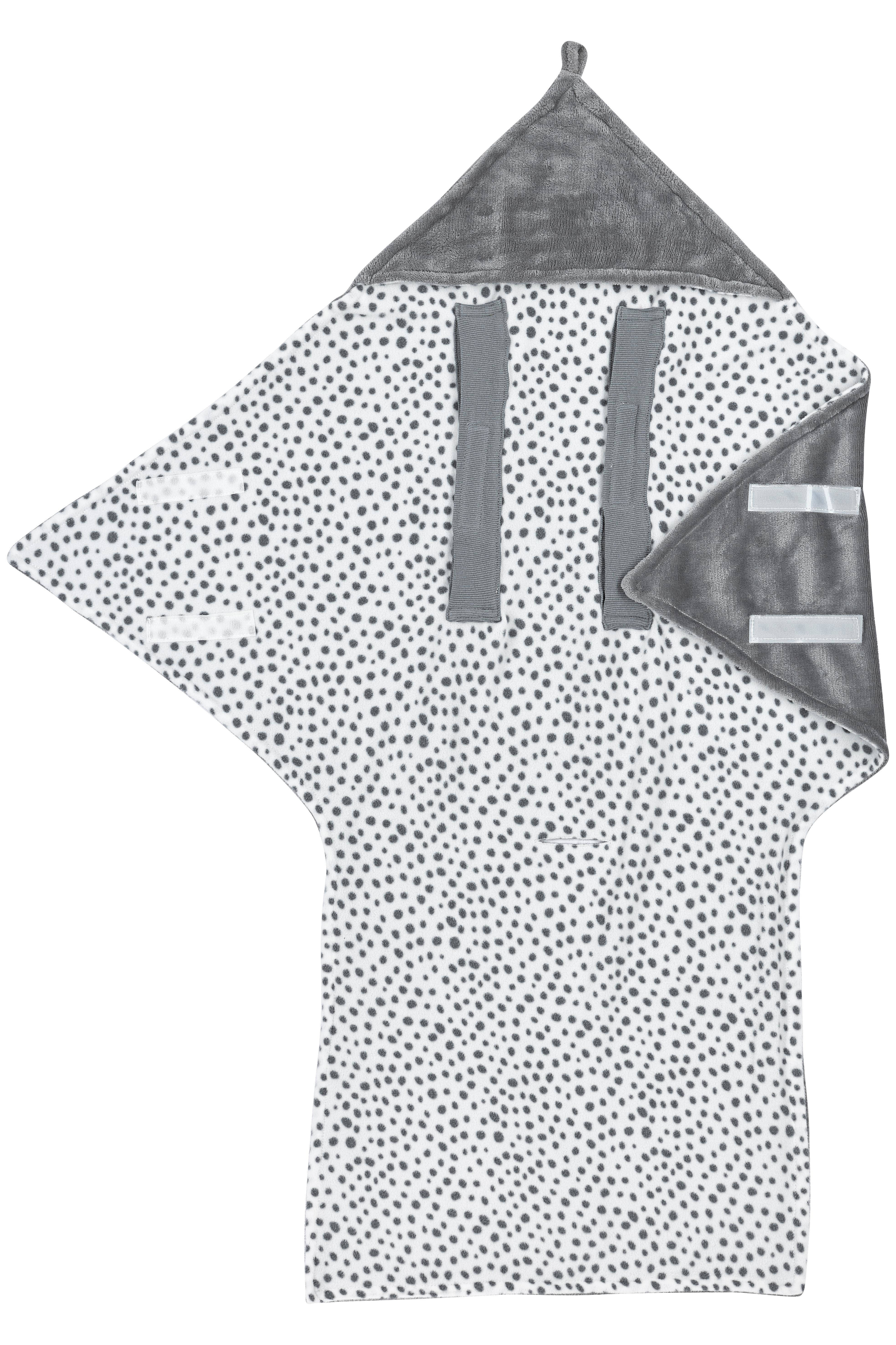 Meyco fleece wikkeldeken Cheetah grijs