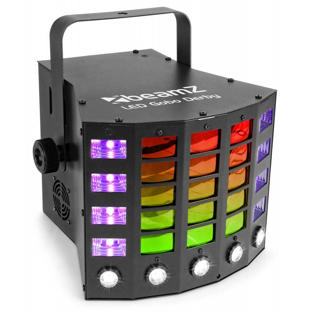 BeamZ Gobo Derby met UV en stroboscoop