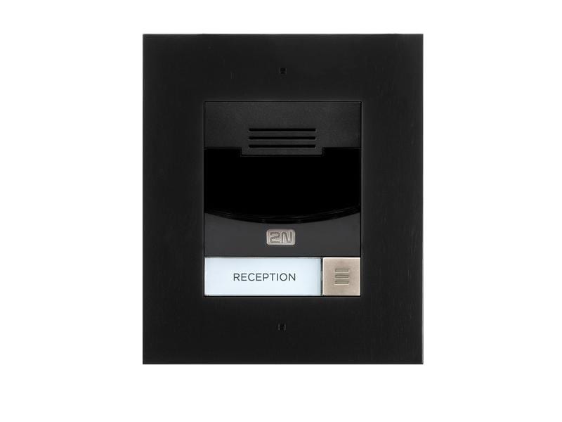 2N IP Türstation IP Solo  mit HD Kamera, Wandeinbau, schwar 2N IP Solo – Wandeinbau (UP) schwarz