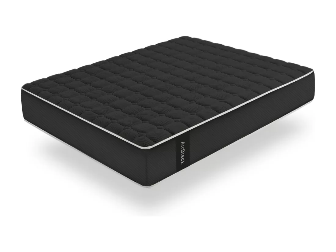Matelas Mousse à memoire de forme Air Black, 27 cm - Moonia
