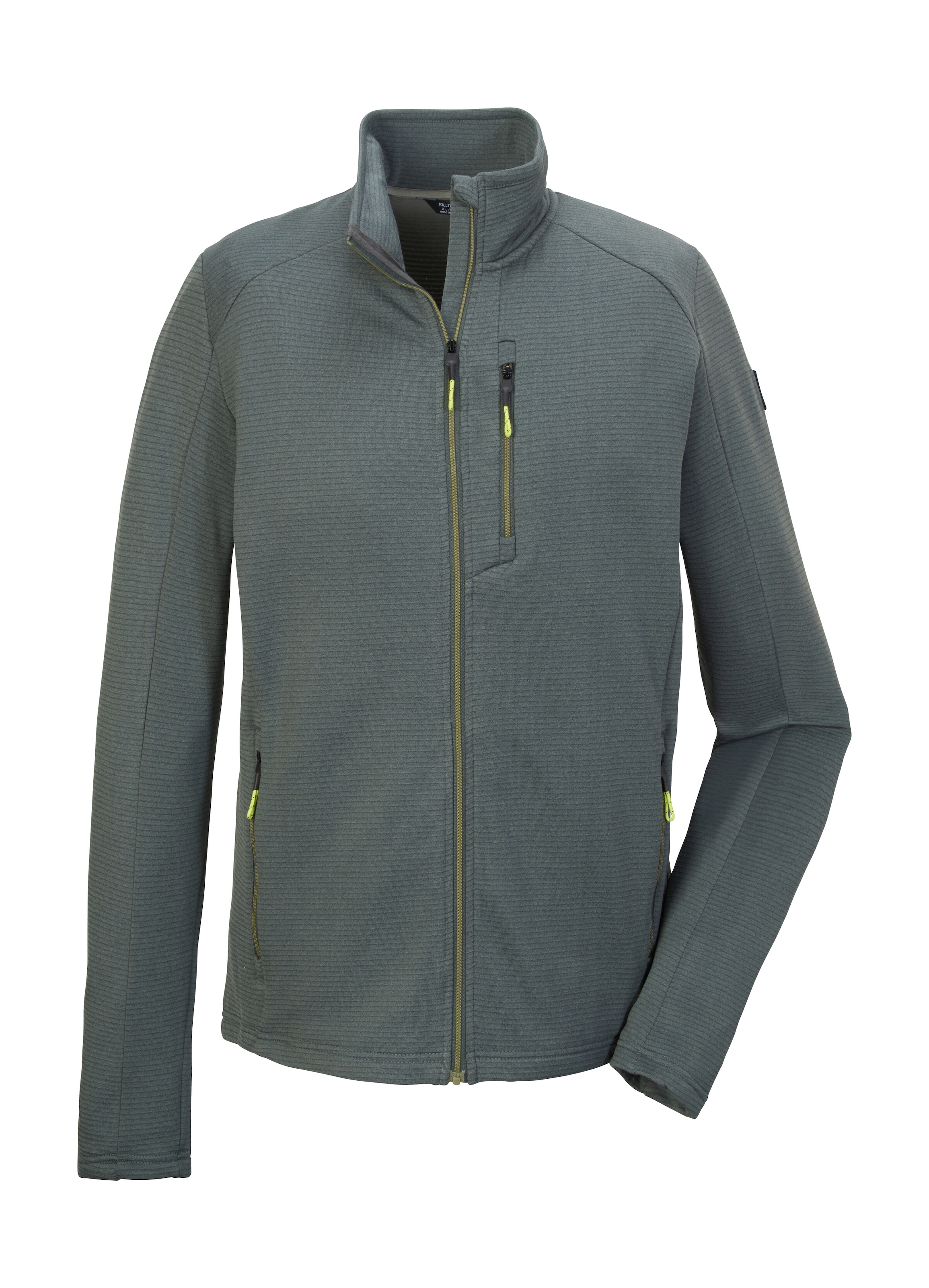 Killtec Strickjacke »KOS 92 MN FLX JCKT«, Sportliche Herrenjacke mit Kinnschutz und verschliessbaren Taschen