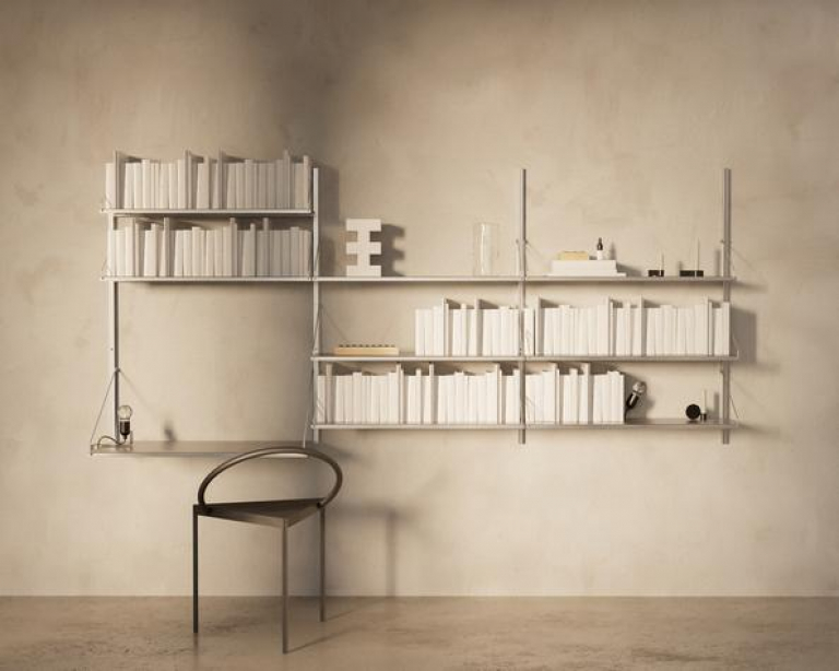 Frama Shelf Library H1084 Triple wandkast roestvrijstaal