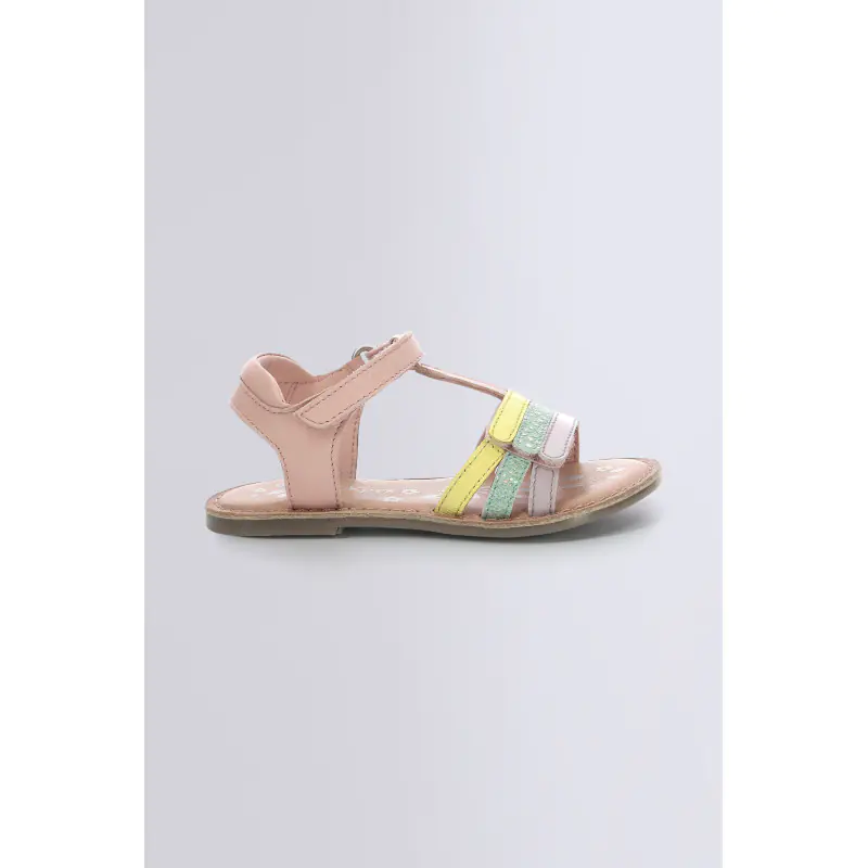 DIAMANTO ROSE JAUNE VERT VIOLET SANDALES Cuir Fille