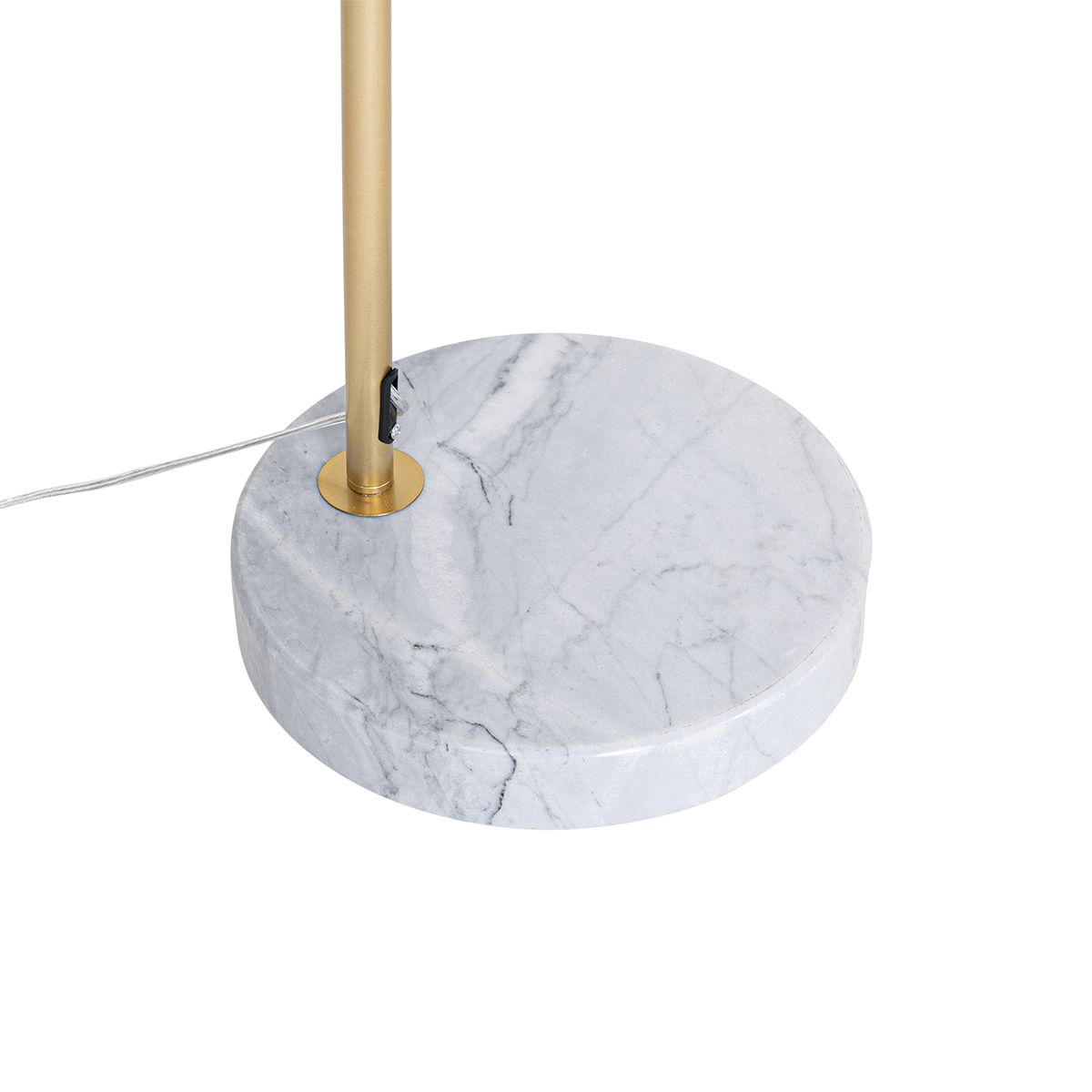 Moderne booglamp messing met helder glas - Arc