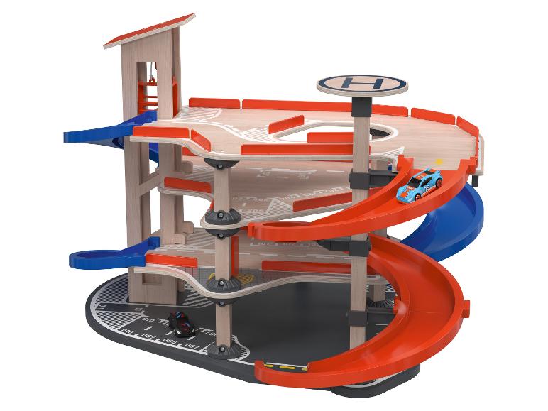 Houten speelgoed garage