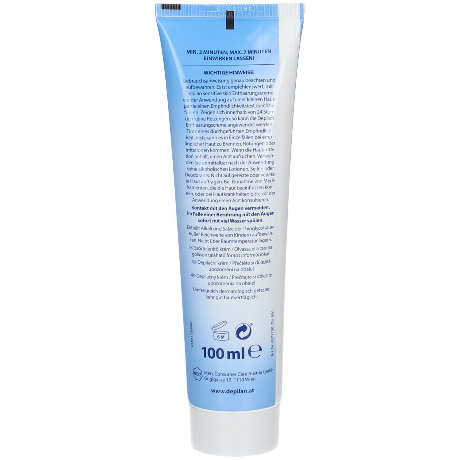 depilan Sensitive Skin Enthaarungscreme