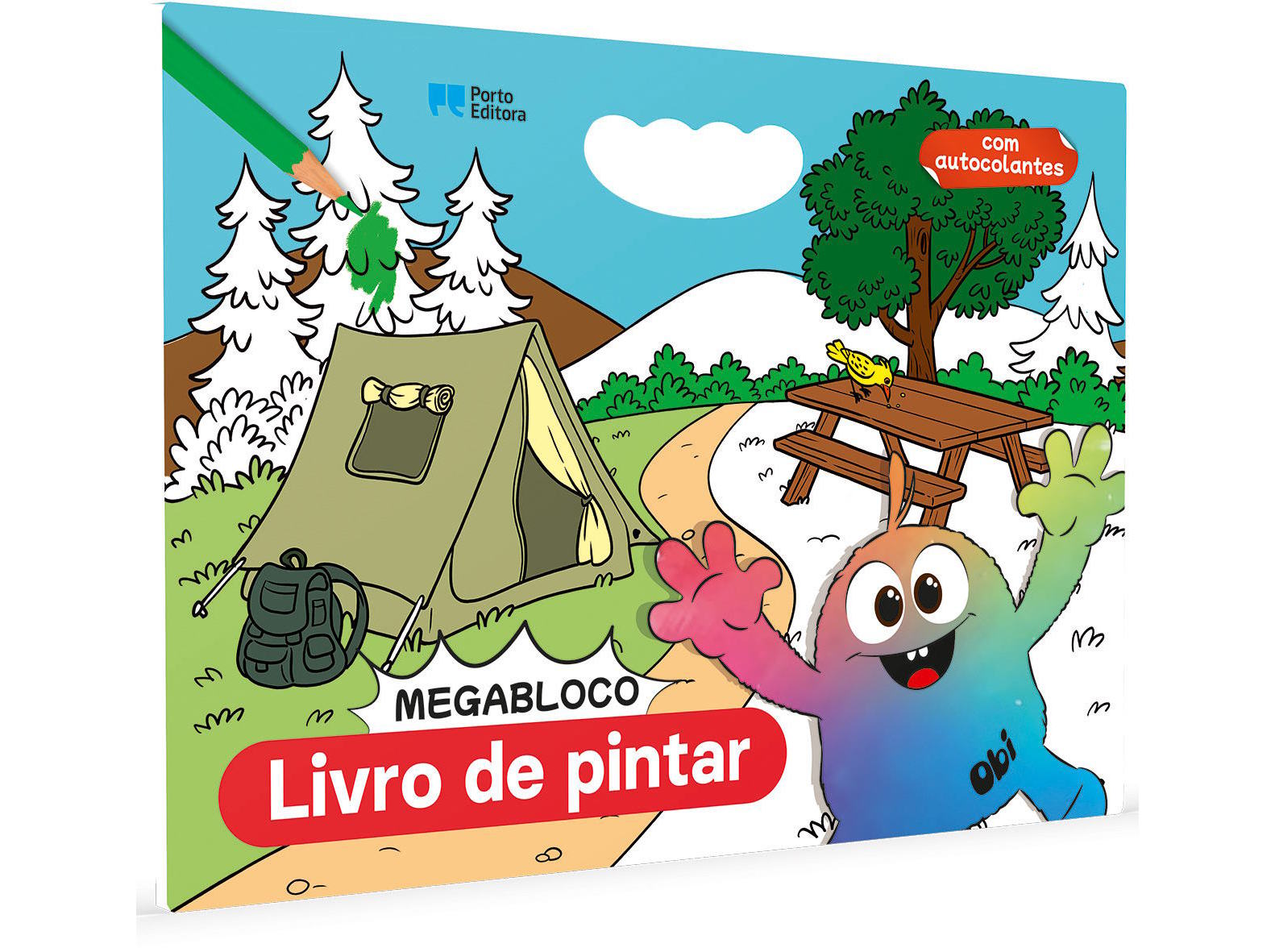 LIVRO MEGABLOCO - LIVRO PARA PINTAR DO OBI