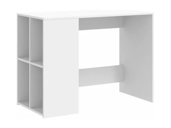 Bureau blanc 102x50x75 cm bois d'ingénierie