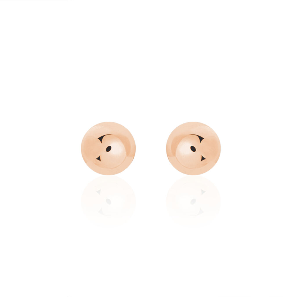 Boucles D'oreilles Puces Virgie Argent Rose
