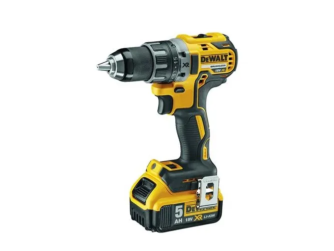 DeWALT DCD791P2 - Bor/driver - ledningfri - 2-hastigheders - nøgleløs borepatron 13 mm - 70 N·m - 2 batterier - 18 V