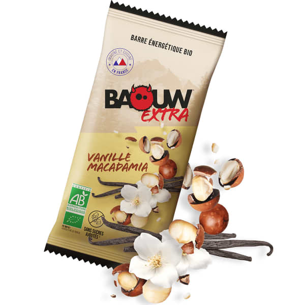 Barres énergétiques BAOUW BARRE EXTRA BIO VANILLE UNI