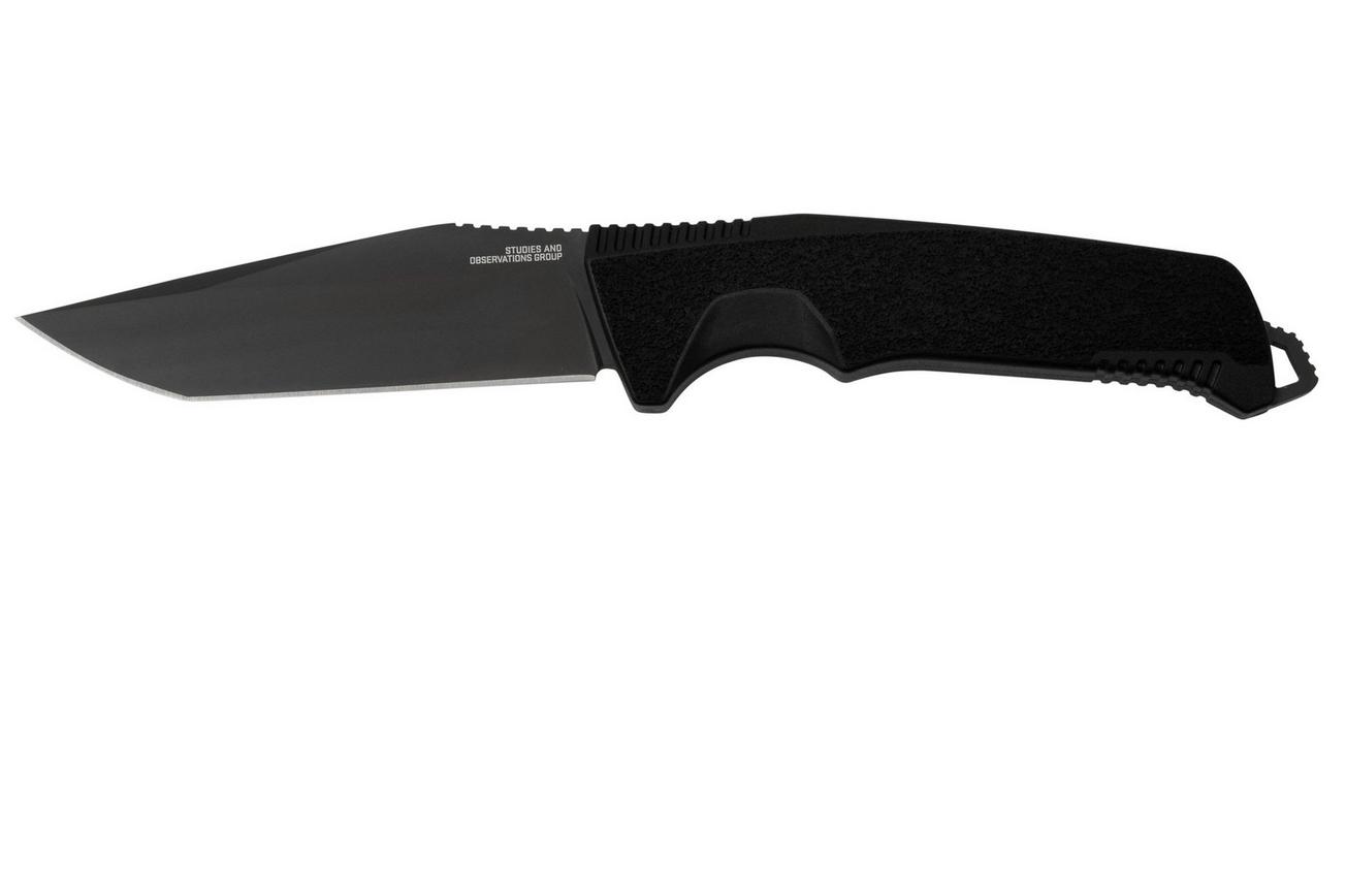 SOG Trident FX 17-12-01-57 Blackout, Straight Edge, vaststaand mes