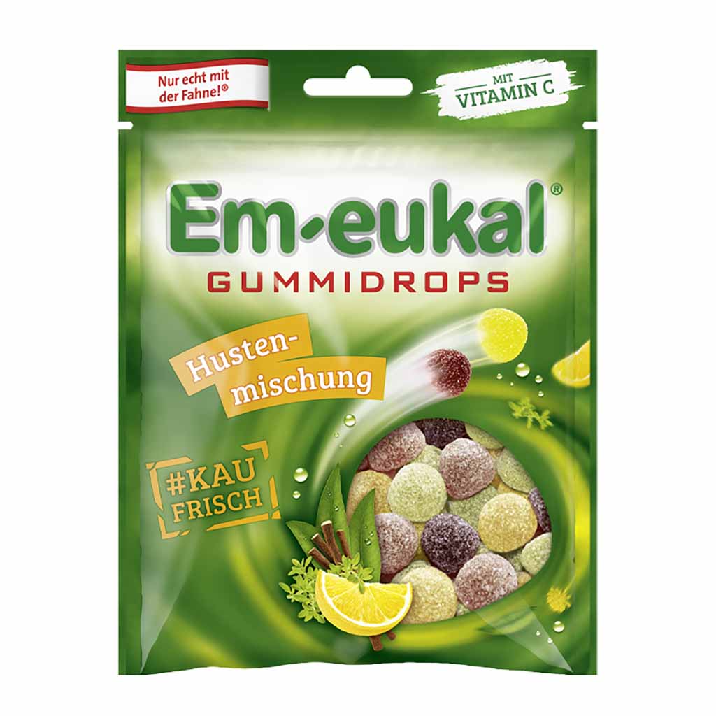 Em-eukal Gummidrops Hustenmischung, zuckerhaltig, 90 g MHD:30.4.26