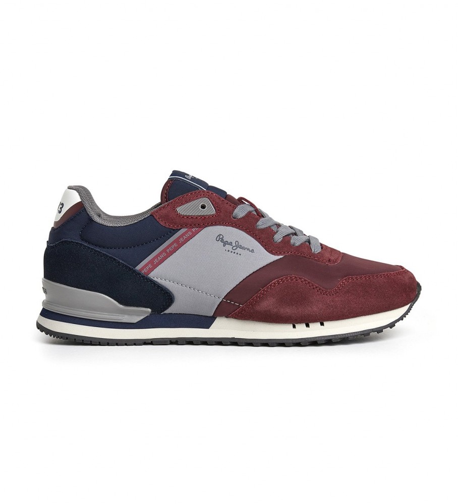 Tênis de couro multicolorido Pepe Jeans London Awake M