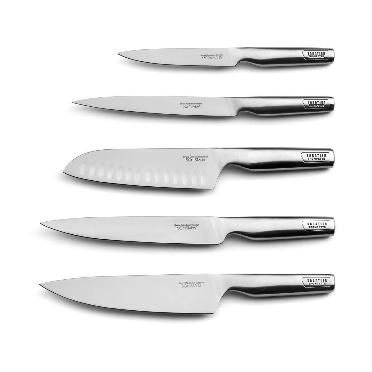 Asean - Trousse 5 couteaux de cuisine Sabatier Trompette