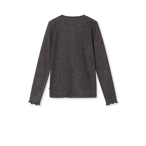 Mads Nørgaard 2x2 Lurex Tala Langærmet T-shirt, Gun Metal, 16 år
