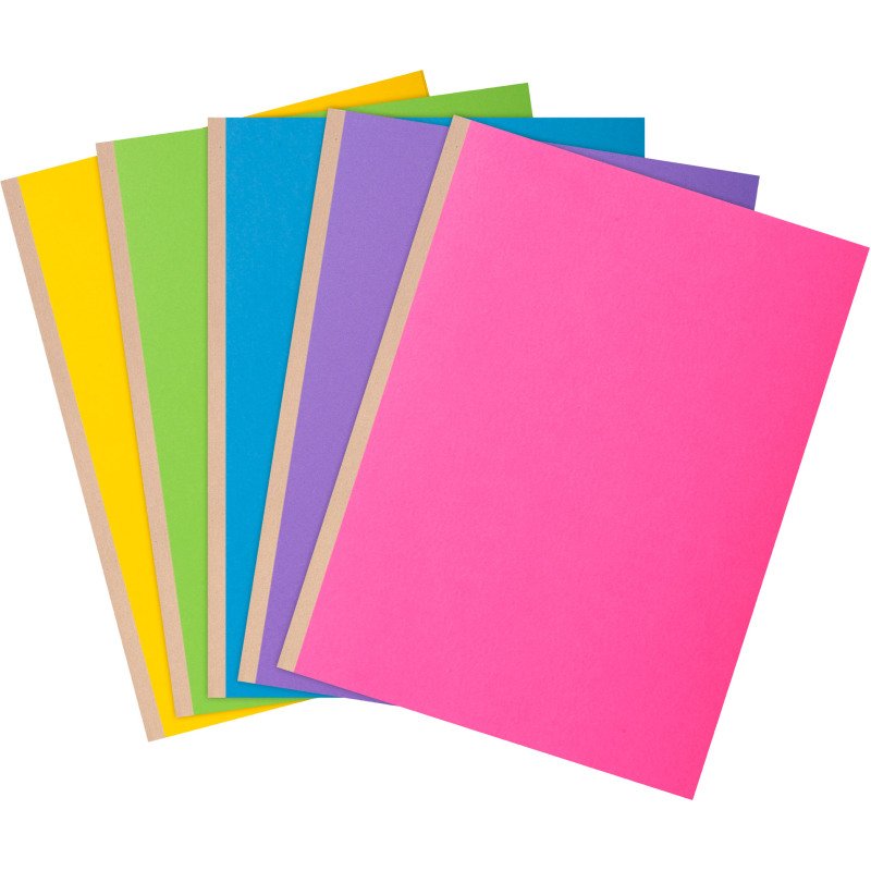 Chemise dossier à soufflet carte Exacompta 24 x 32 cm couleur - Paquet de 10