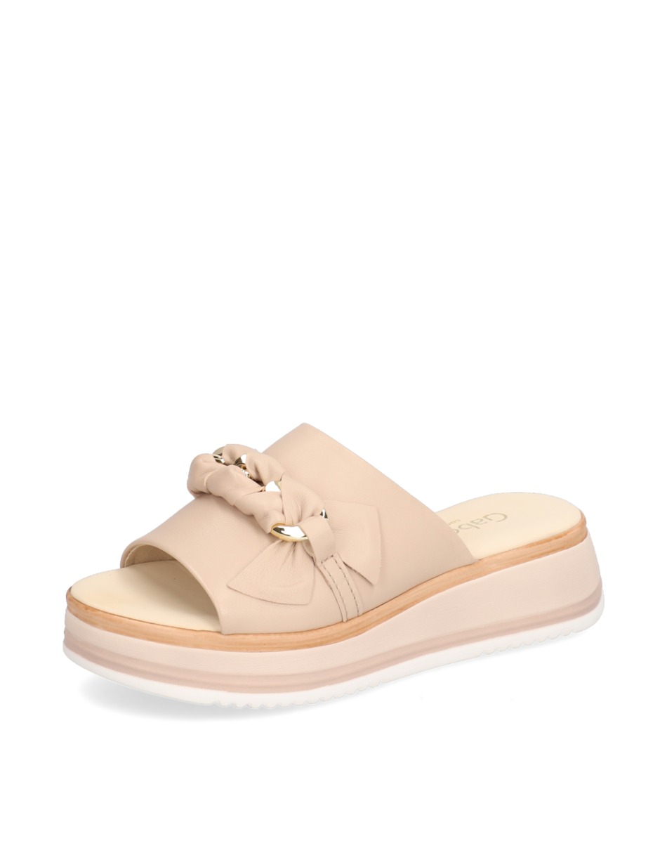 Glattleder Pantoffel