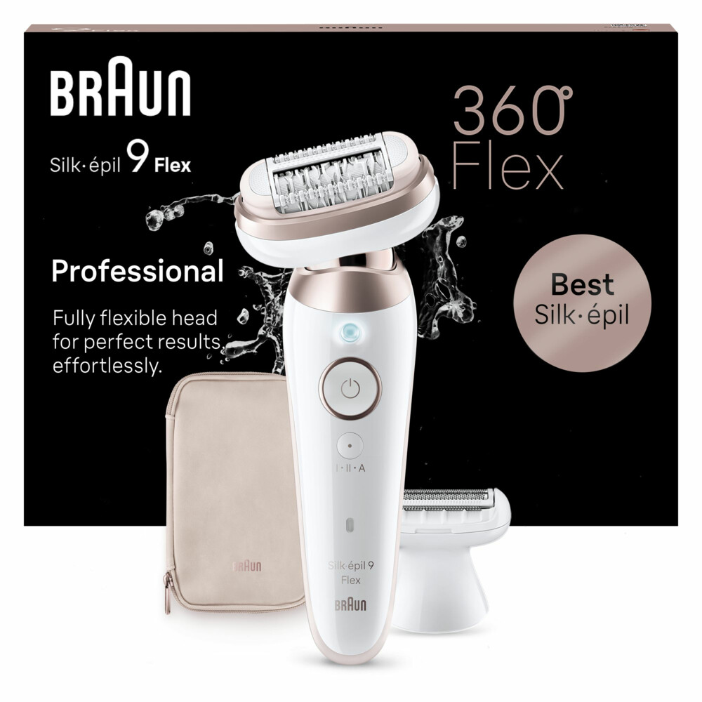 Braun Epilator Silk·épil 9 Flex 9-030 3D Wit/Rose Titan