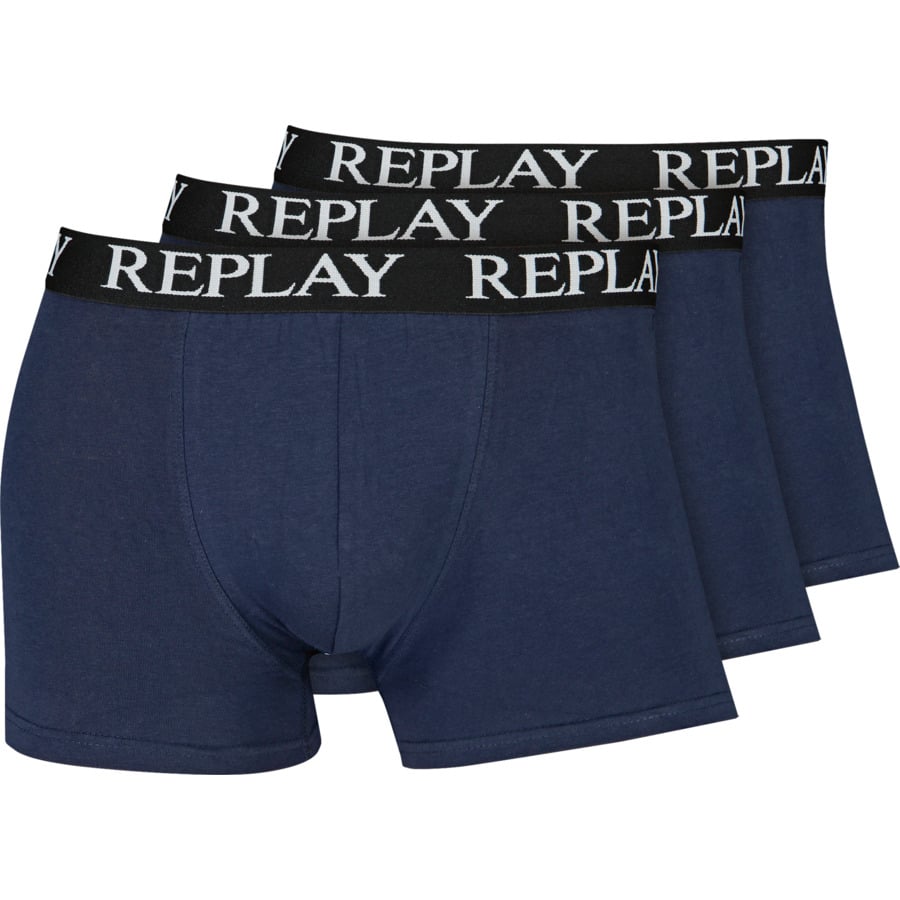 Replay Herren-Boxershorts, schwarz, 3 Stück