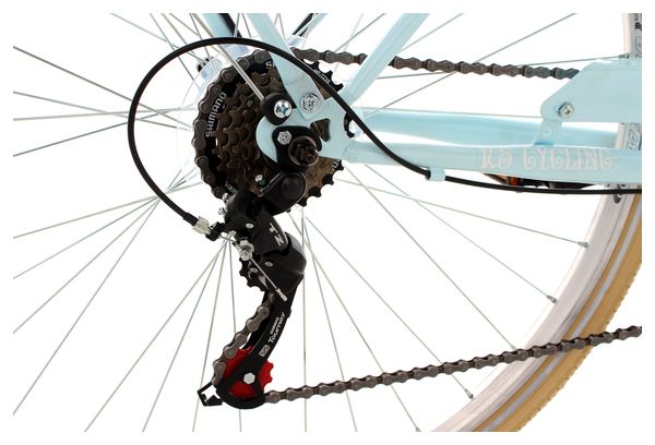 Vélo de ville femme 28'' Casino bleu TC 53 cm 6V KS Cycling