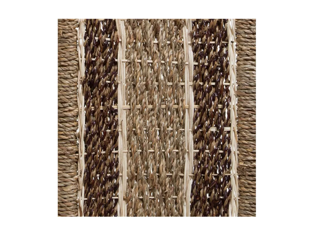 Set de 5 Paniers de rangement en Seagrass Beige et Marron
