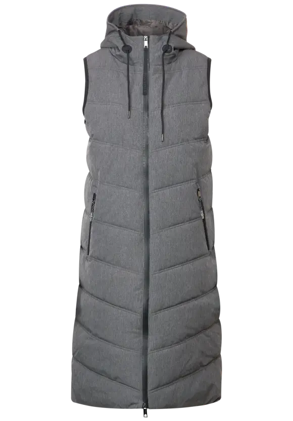 Teflon Longweste - frost grey melange