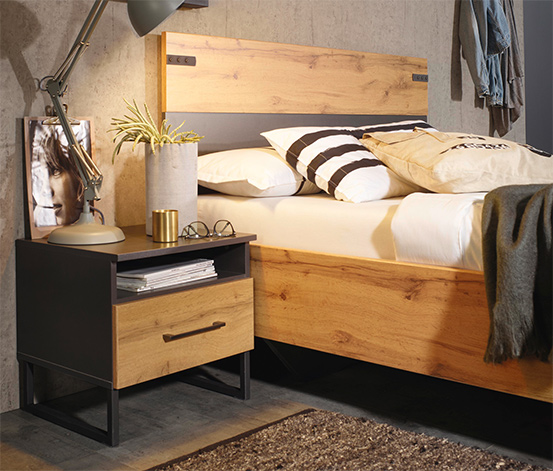 rauch Set »Butte«, klein – Bett 140 x 200 cm und Nachttisch