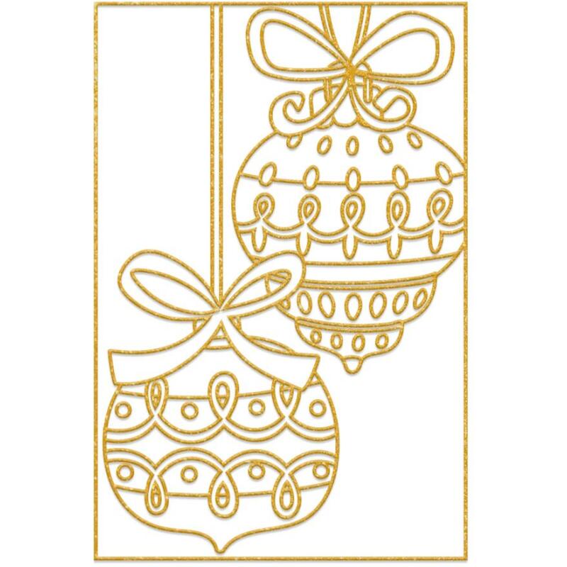 Set de 5 cadres à peindre - Noël - Blanc