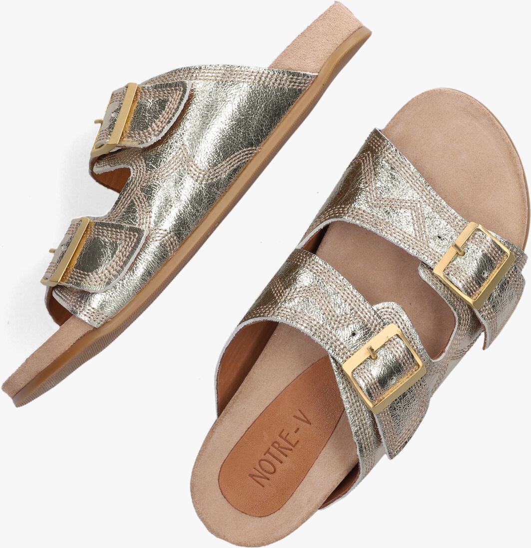 NOTRE-V gouden notre-v slippers 10369