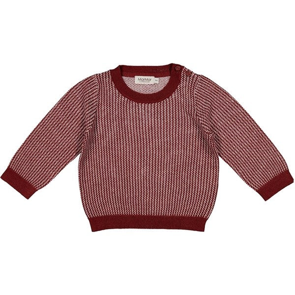 Dark Ruby Zigzag Tano B Strik - MarMar → Luksusbaby.dk