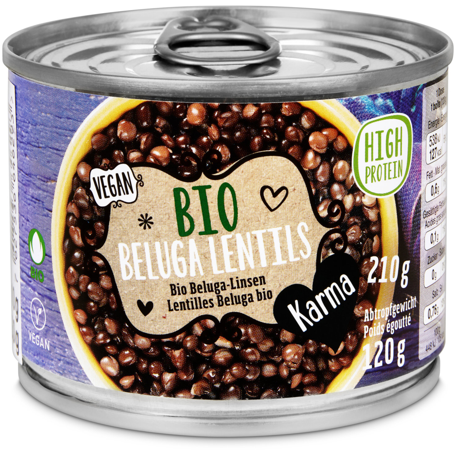 Karma Bio Beluga-Linsen