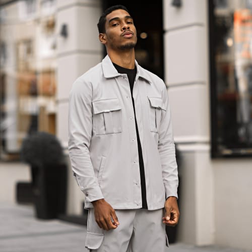 Ensemble Veste Et Pantalon Jogging LL254 Gris