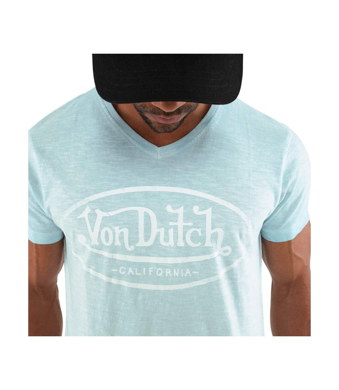 T-shirt col V homme en coton Tyron