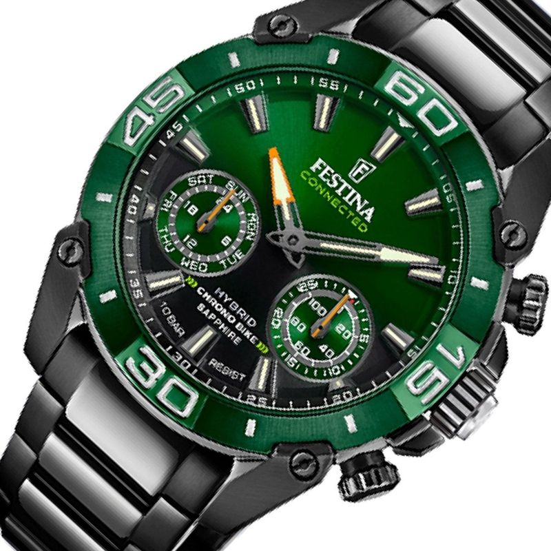 Festina - F20548/2 - Hybride Smartwatch - Zwart - Polshorloge - Heren