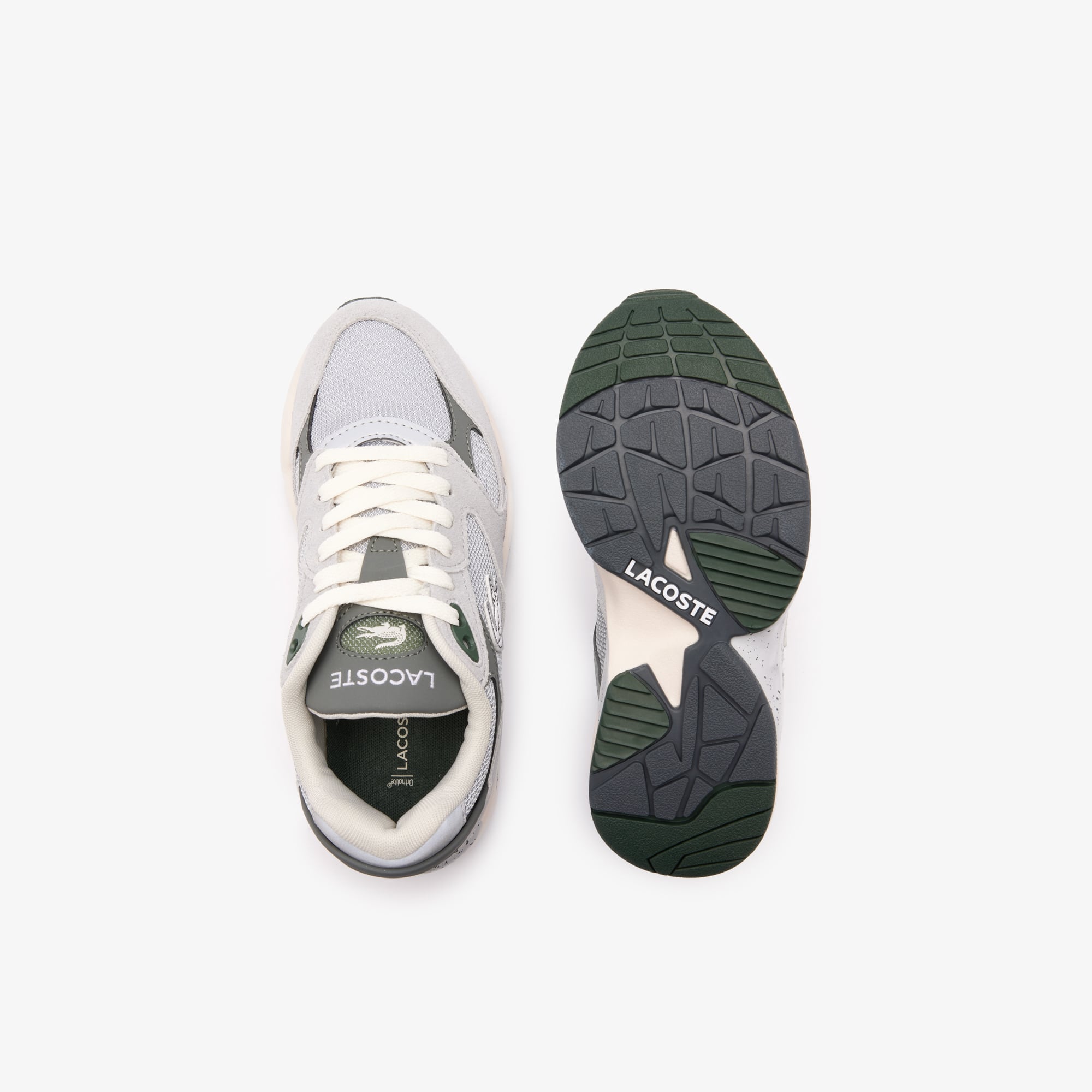 Sneakers Storm 96 Vintage femme cuir velours Sneakers - Gris - Lacoste - Femme