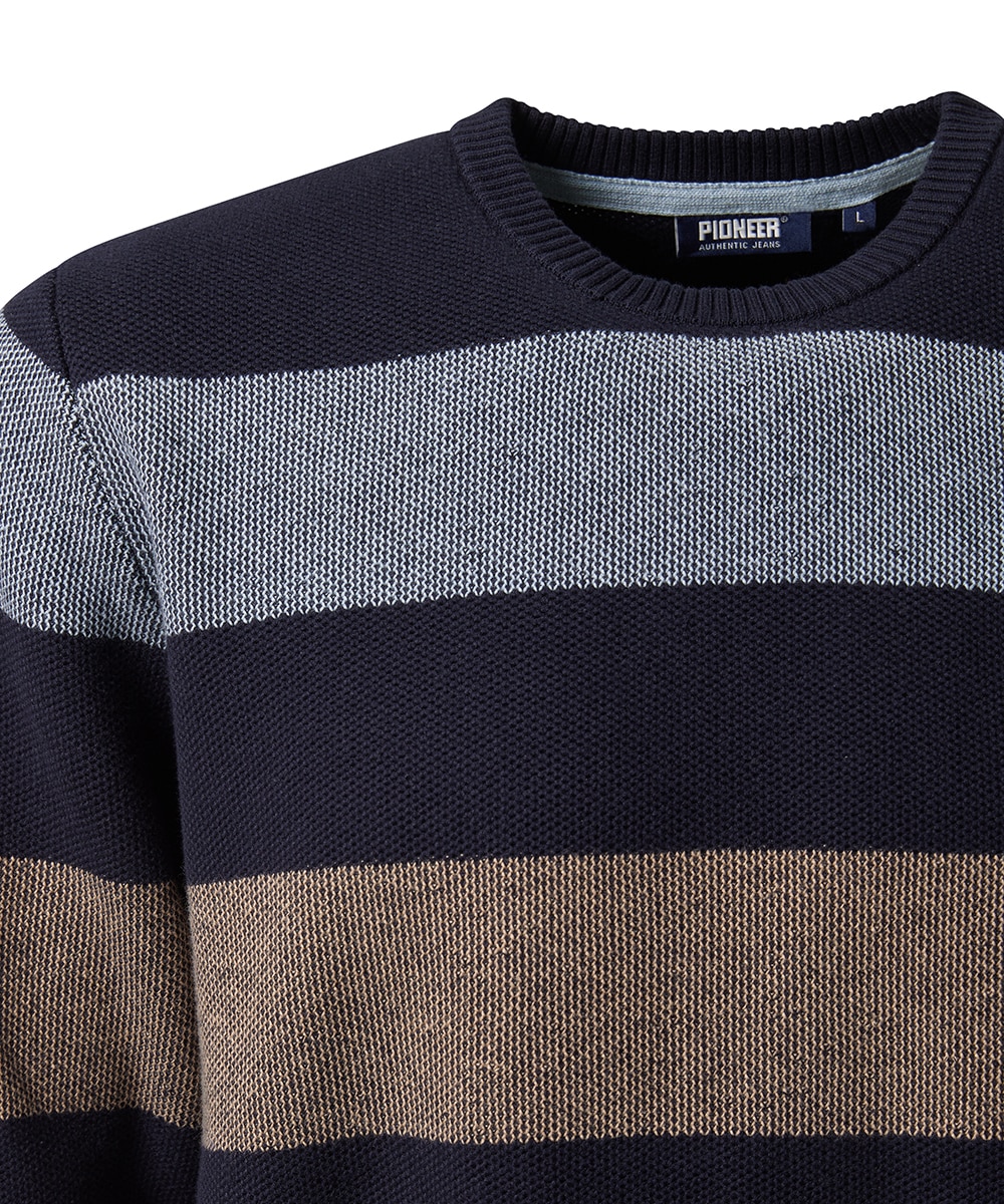 Pioneer Authentic Jeans Rundhalspullover , Feinstrickqualität
