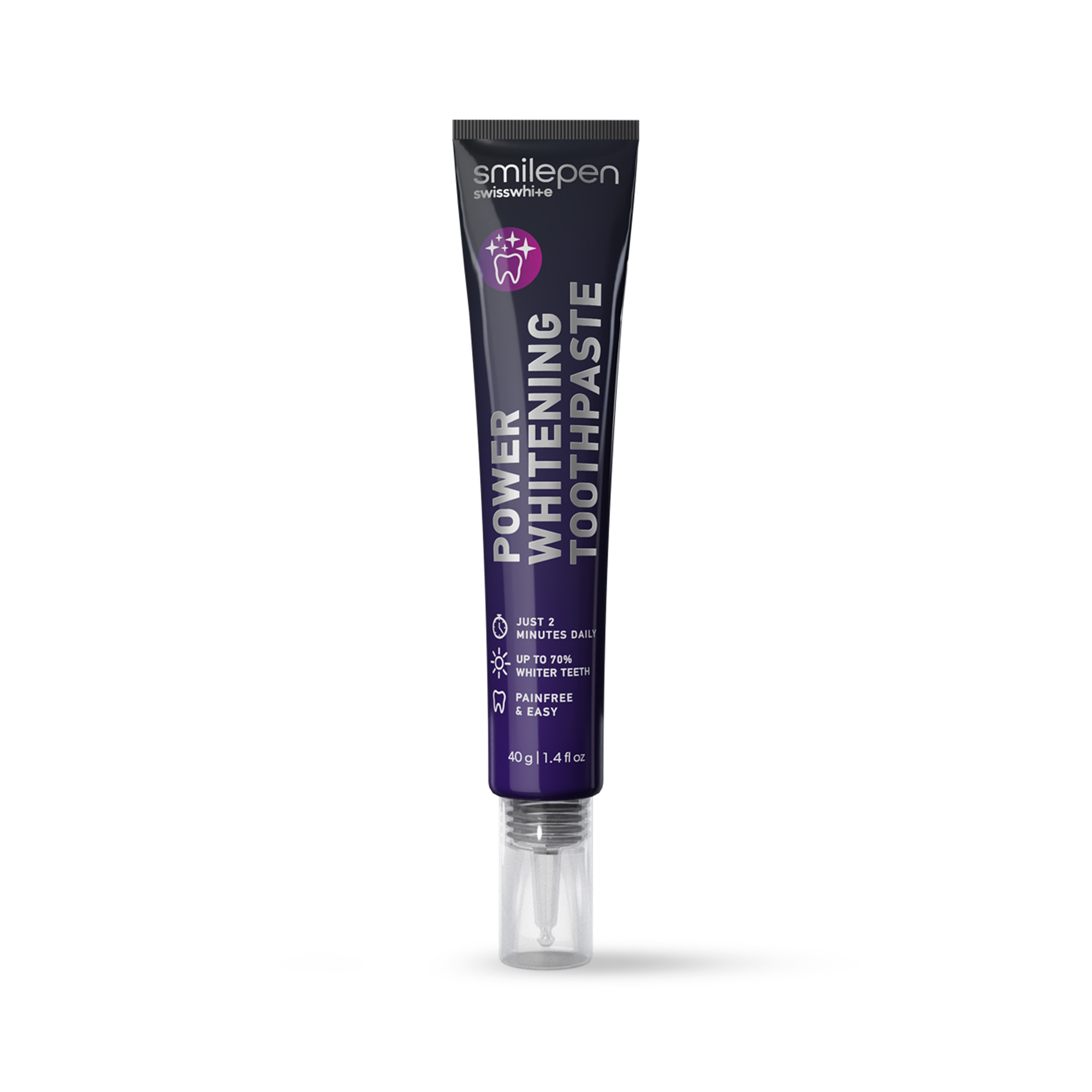 Zahnbleaching Power Whitening Toothpaste Zahnpasta zur Zahnaufhellung (SPCPWT) - Lila
