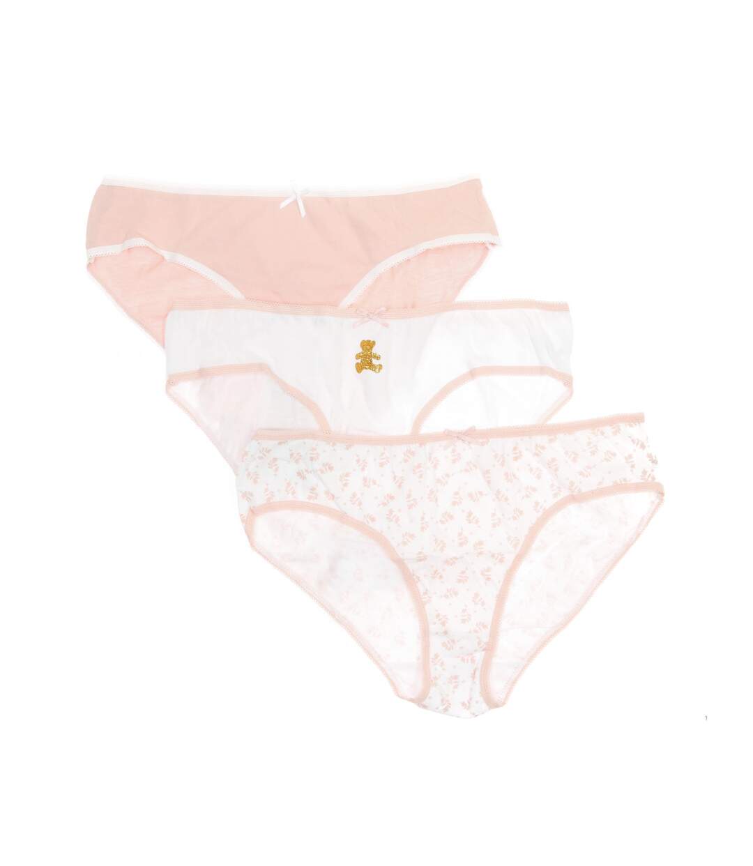 Lot x3 Culottes Rose/Blanche Femme Lulu Castagnette