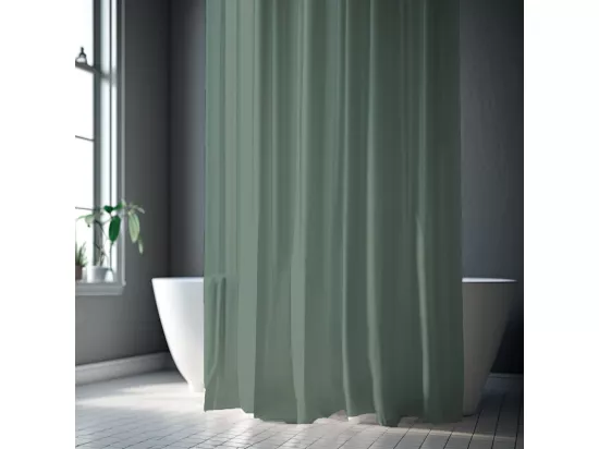 Rideau de douche uni en polyester ESSENTIEL