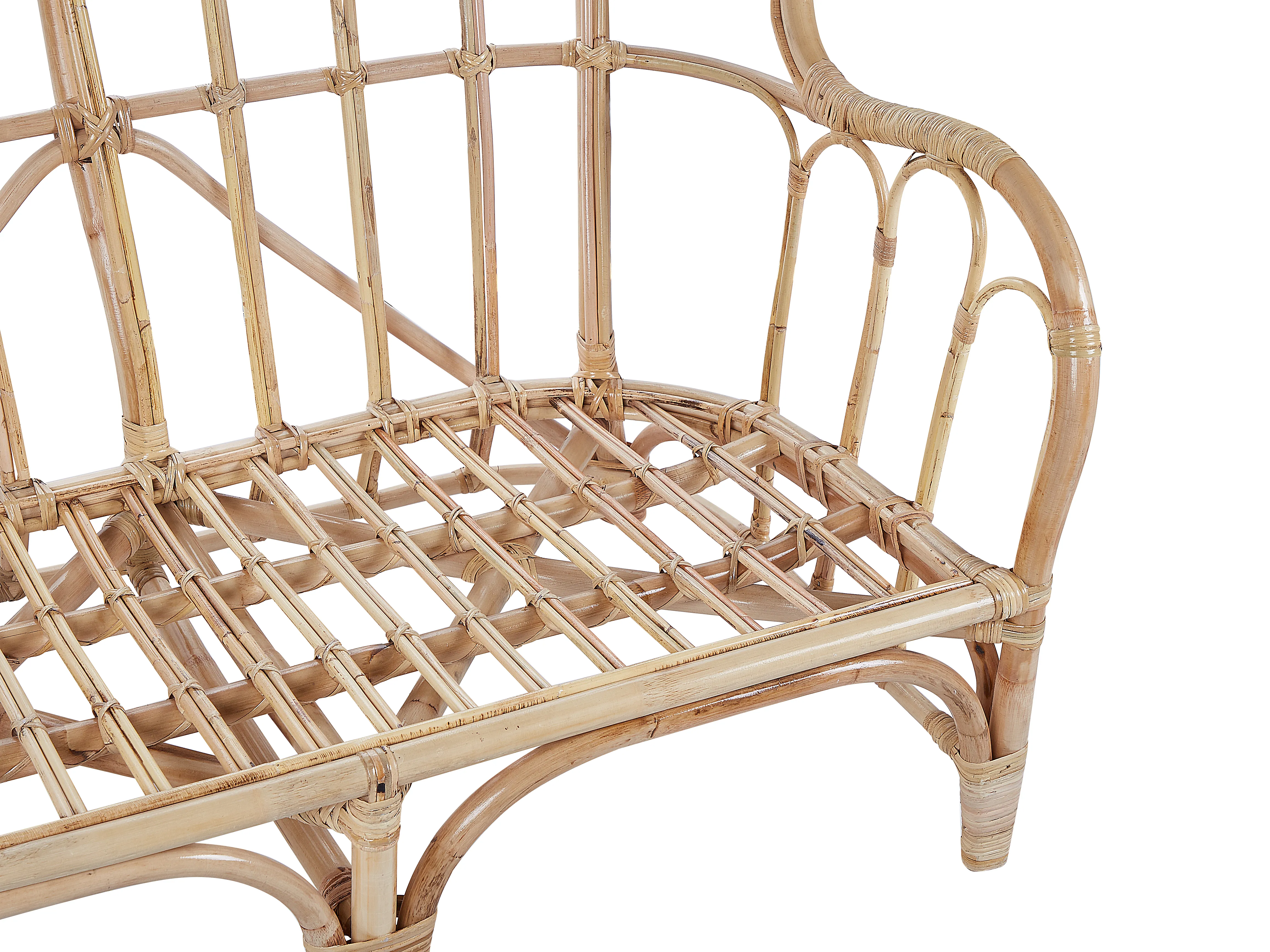 Loungeset met tafel 4-zits BRINDISI Rotan Natuurlijk
