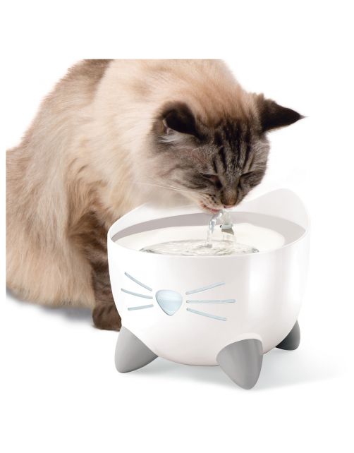 Catit Pixi Fountain Rvs - Kattendrinkbak - 20x20x16 cm Wit